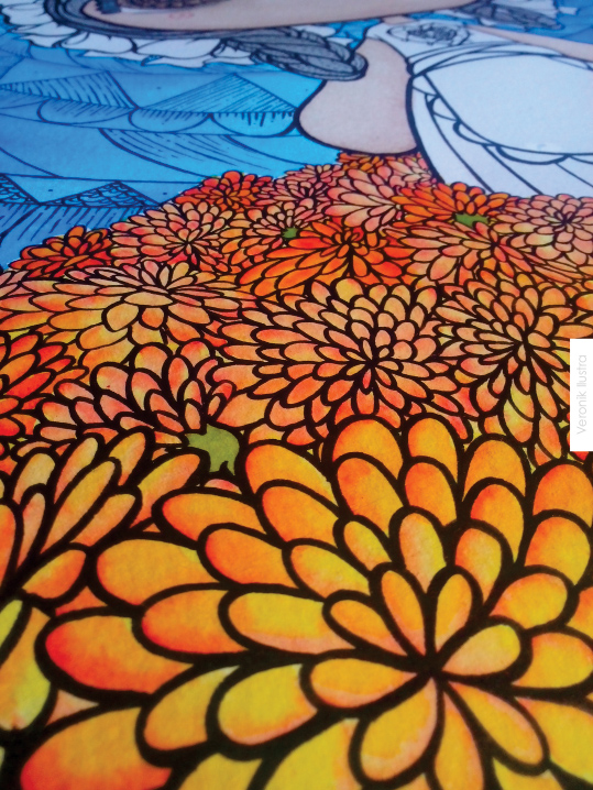 Observadora de estrellas (color 3) by Veronik Rendón